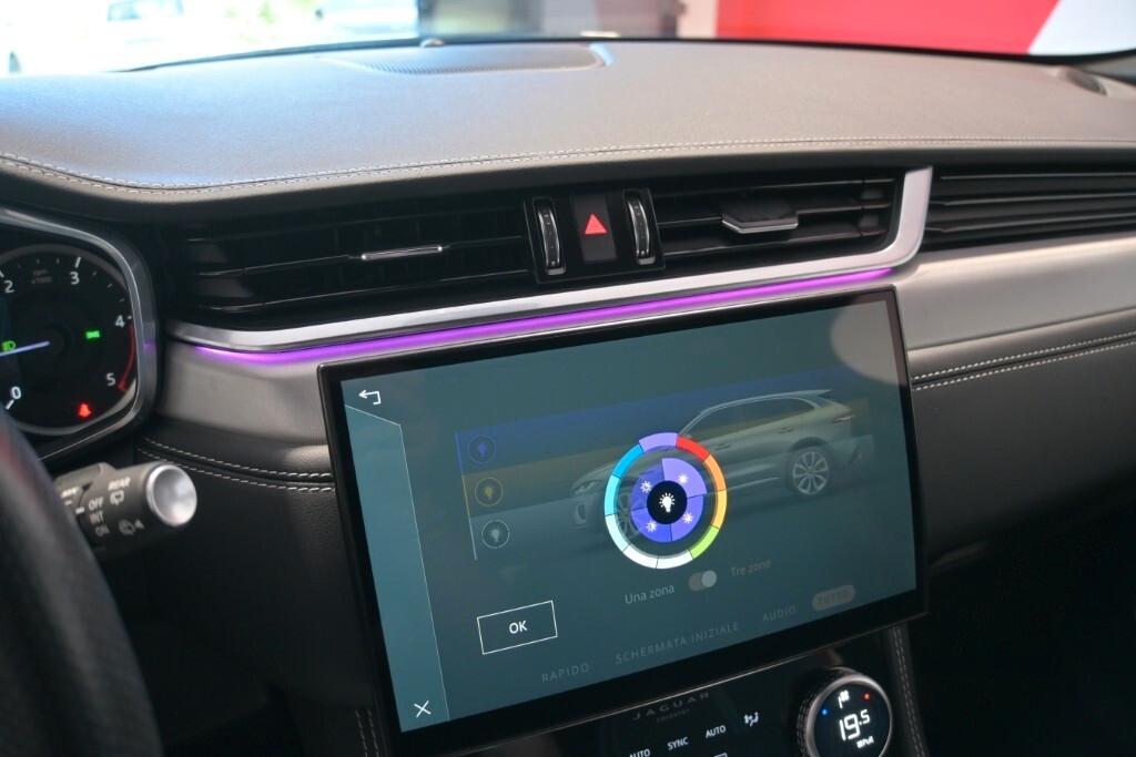 JAGUAR F-PACE 2.0D 163CV AUTOM. AWD R-DYNAMIC S ( FARI LED - PELLE - ADAPTIVE CRUISE - AMBIENT LIGHTS - NAVI - MIRROR - PDC - TELECAMERA POST. - CERCHI 19 )