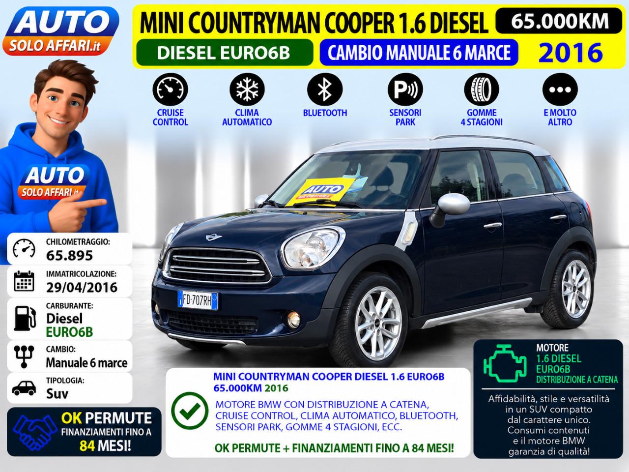 Mini Countryman Cooper D 1.6 EURO6B 65.000KM