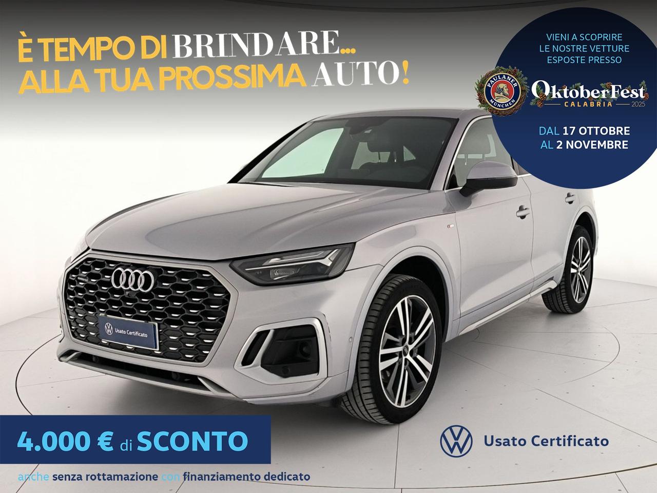 Audi Q5 sportback 40 2.0 tdi mhev 12v s line plus quattro s-tronic