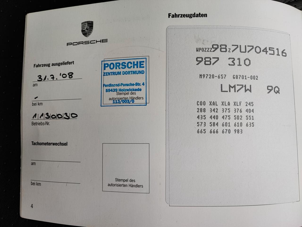 Porsche Boxster Unico Propriet. Tagliandi Porsche