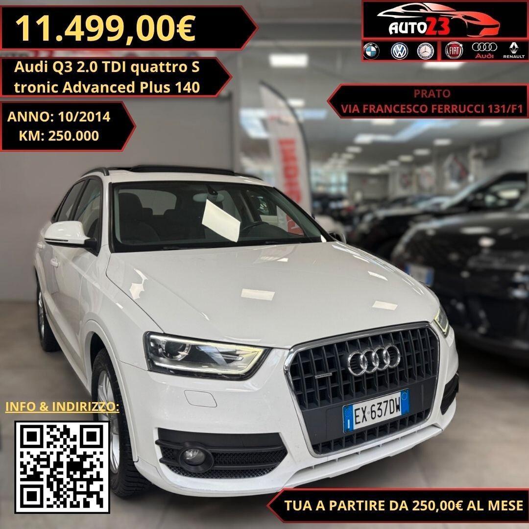 Audi Q3 2.0 TDI quattro S tronic Advanced Plus 140CV