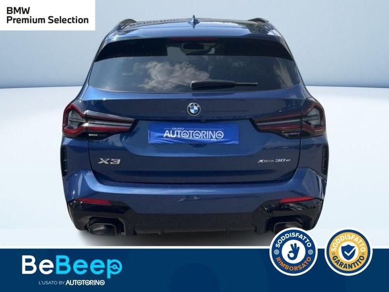 BMW X3 XDRIVE30E MSPORT AUTO