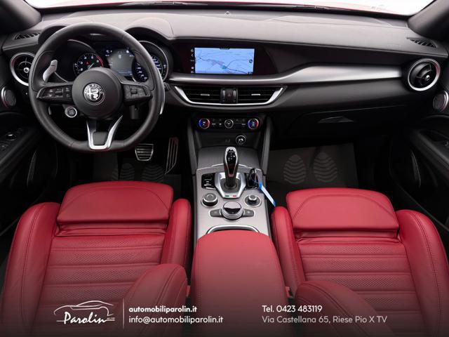 ALFA ROMEO Stelvio 2.0 Turbo 280 CV AT8 Q4 Veloce Harman-pelle Rossa