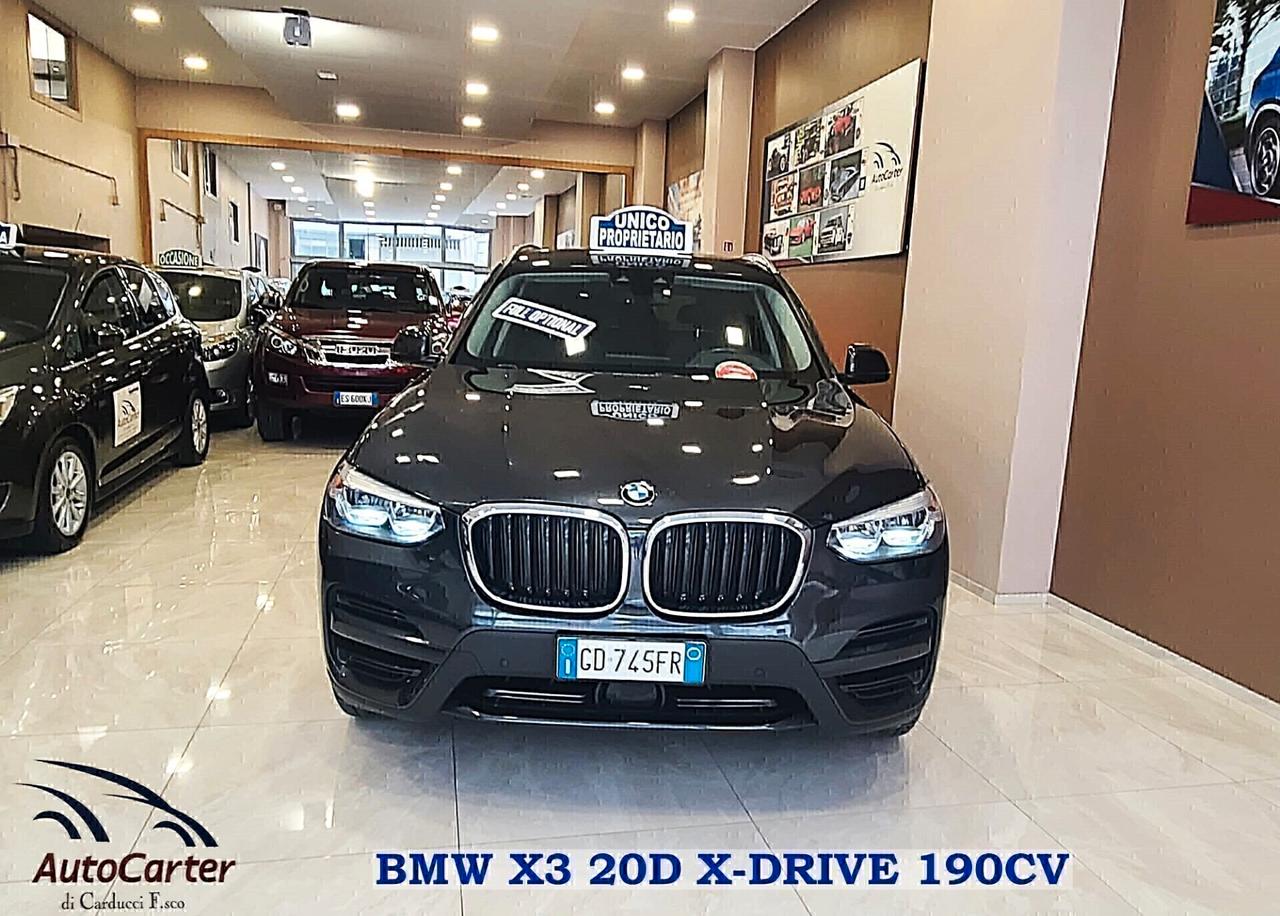 Bmw X3 2.0 TDI 190CV 4X4 *PARI AL NUOVO*1PROPRIETA