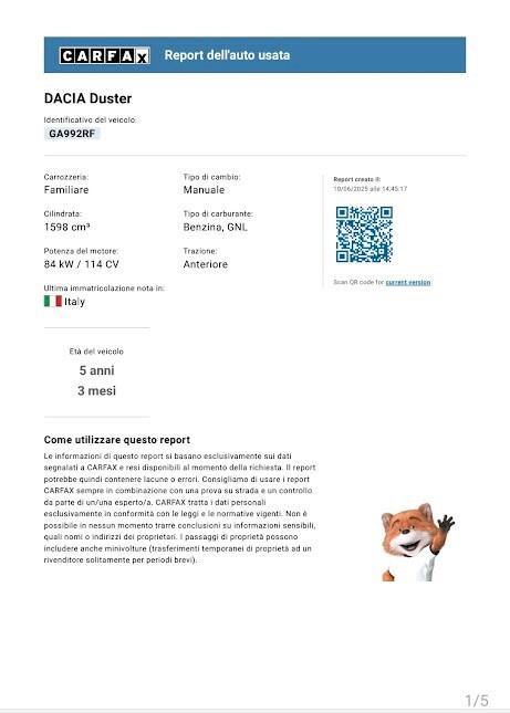 Dacia Duster 1.6 SCe GPL 4x2 Techroad