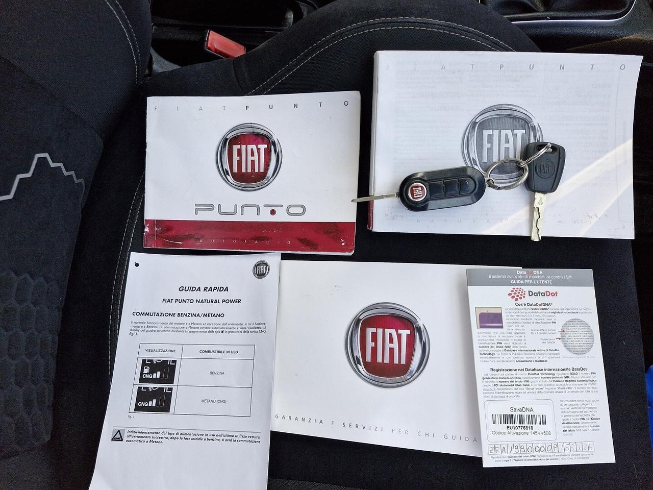 FIAT PUNTO 1.4 NATURAL POWER ANNO 2015 127000 KM