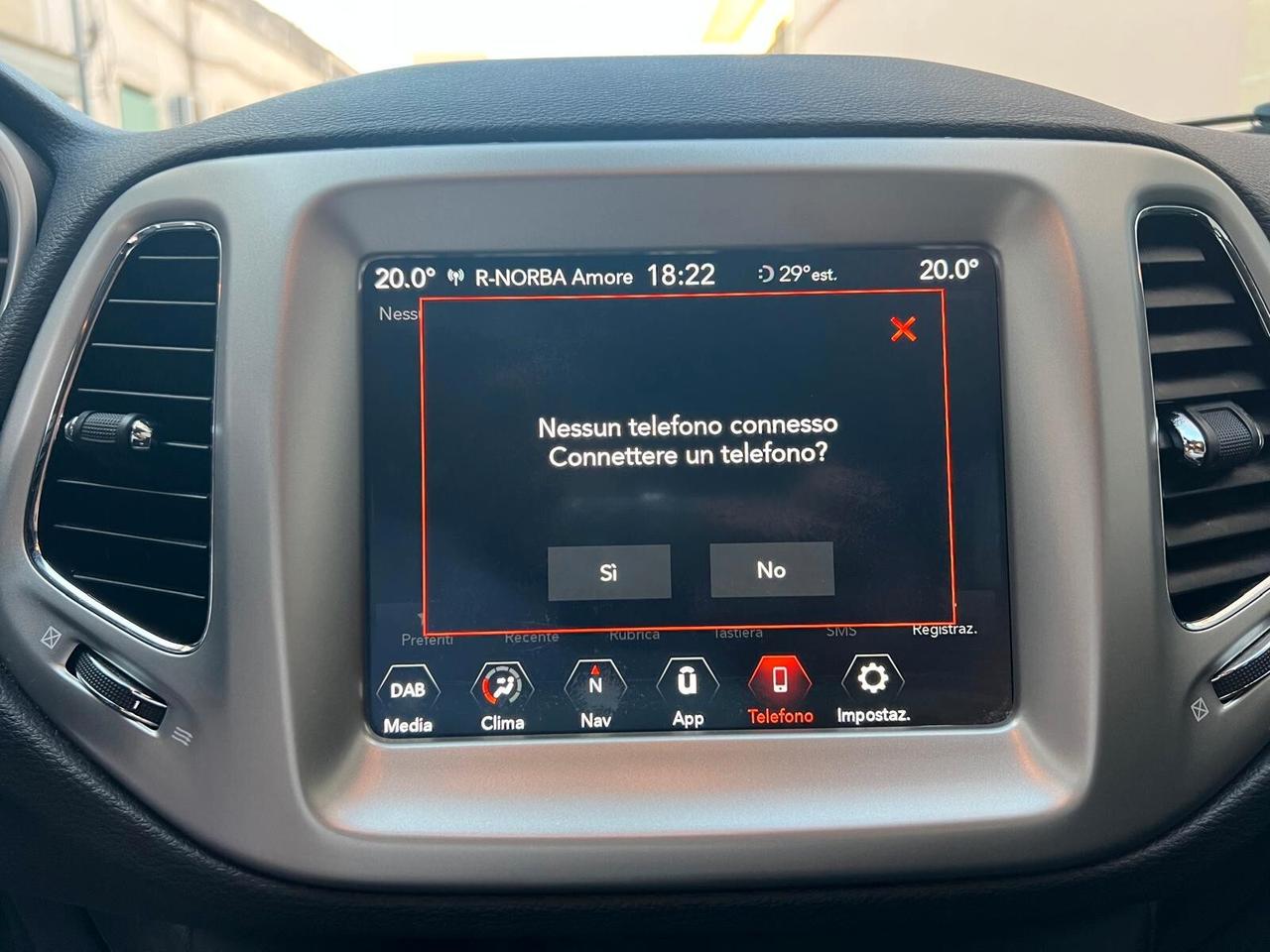 JEEP COMPASS 1.6 MJT LONGITUDE 120CV PELLE NAVI CAM ANNO 2020