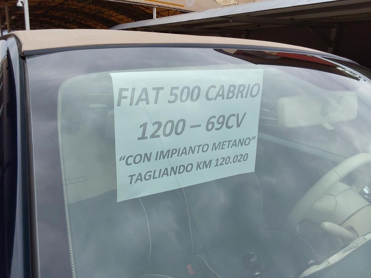 Fiat 500 C 1.2 Lounge con impianto Metano
