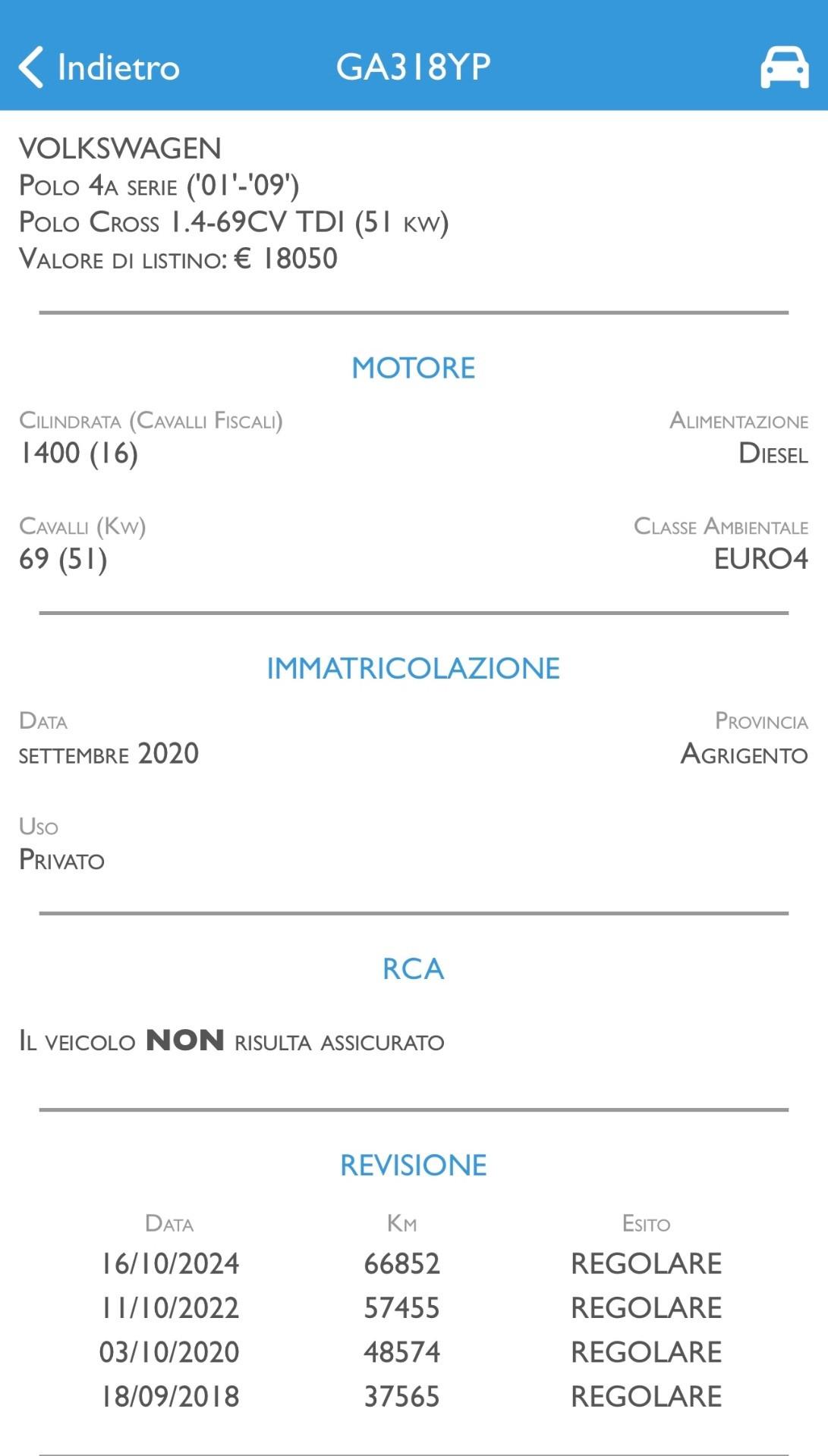 Volkswagen Polo Cross 1.4/69CV TDI