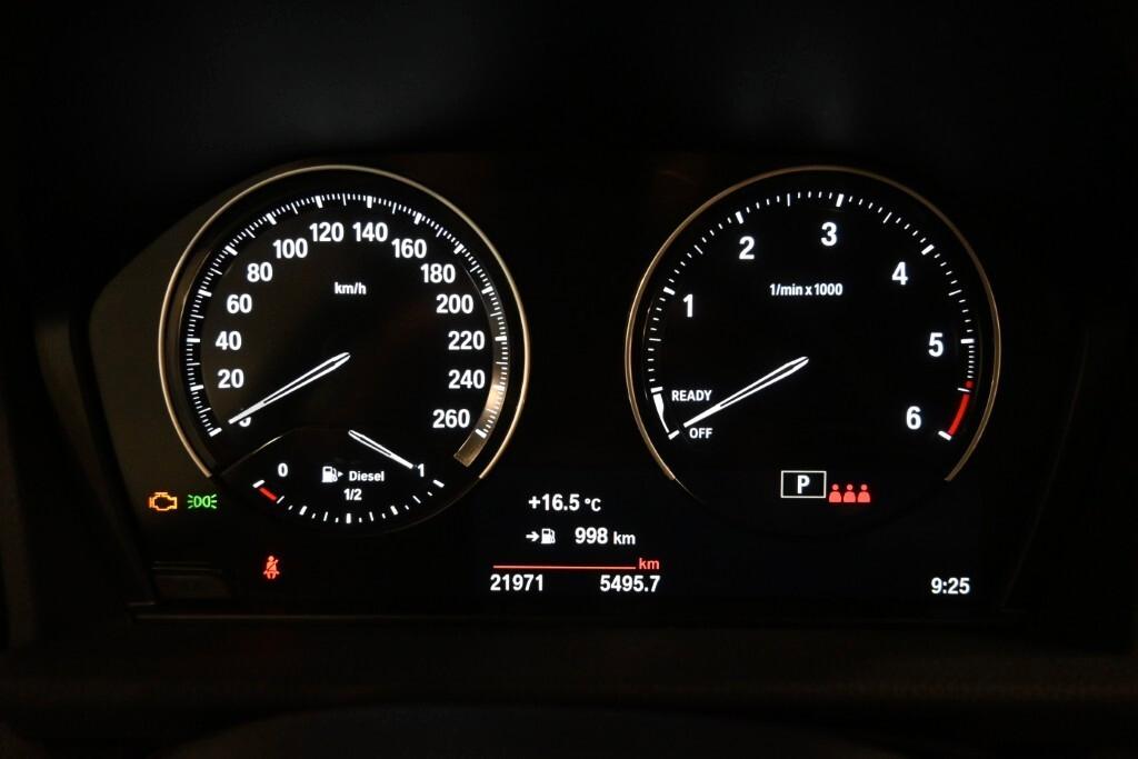 BMW 216D ACTIVE TOURER 116CV STEPTRONIC BUSINESS ADVANTAGE ( FARI LED - PELLE - CRUISE - NAVI - PARK ASSISTANT - TELECAMERA POST. )