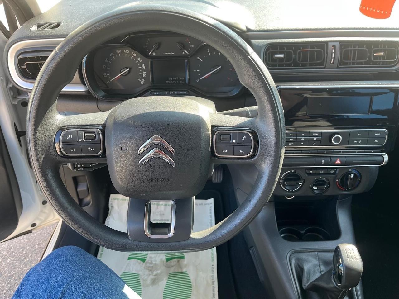 Citroen c3-1.5 hdi/100 cv-km 52000-2020