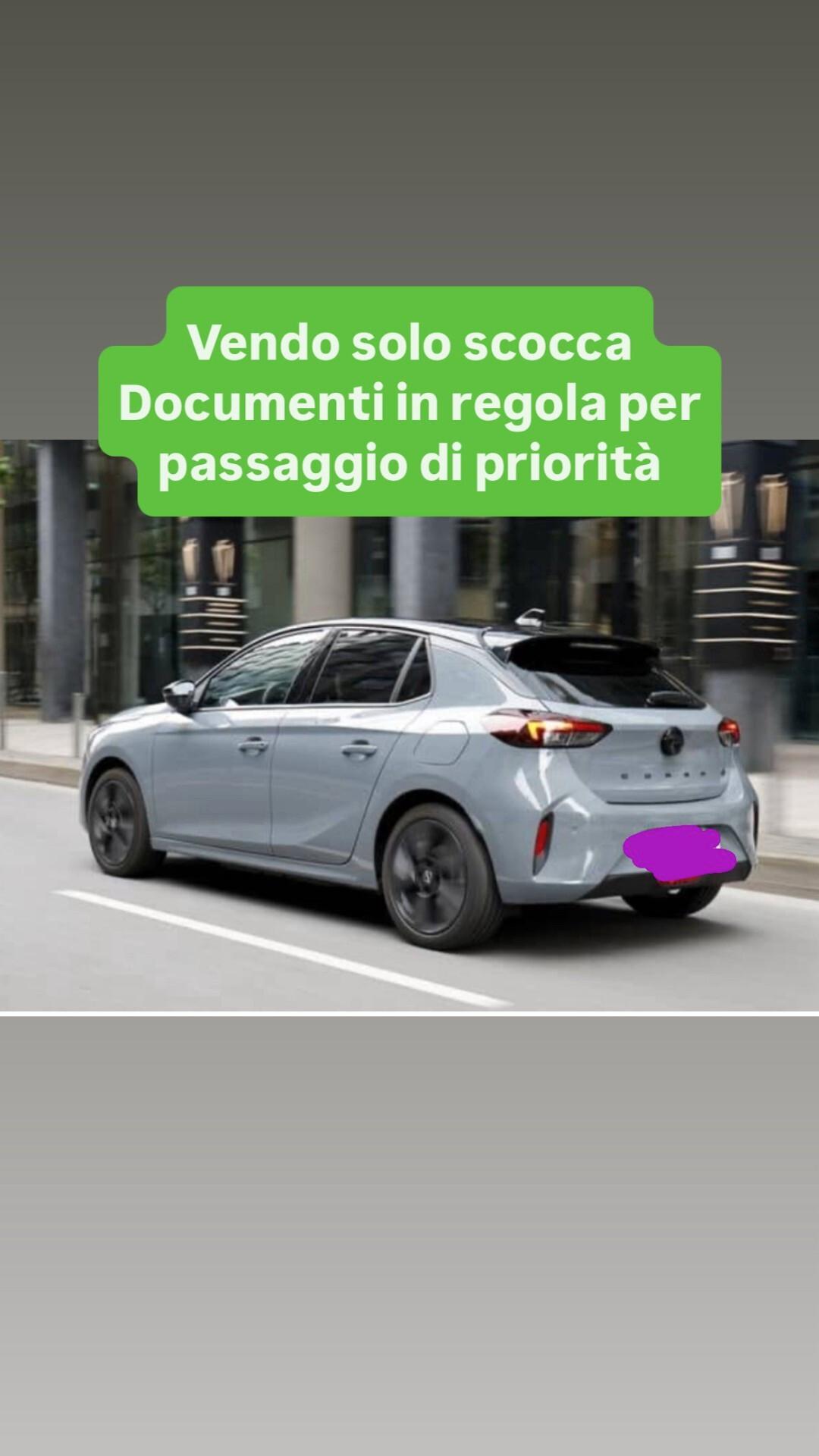 Opel Corsa 1.2 100 CV Edition 2025 incidentata sinistrata