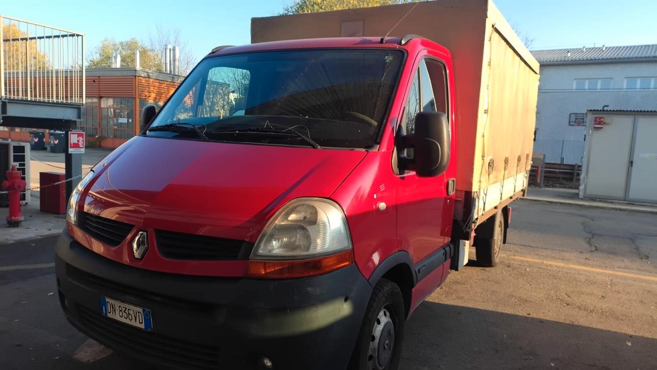 2008 Renault Master cassone aperto centinato removibile