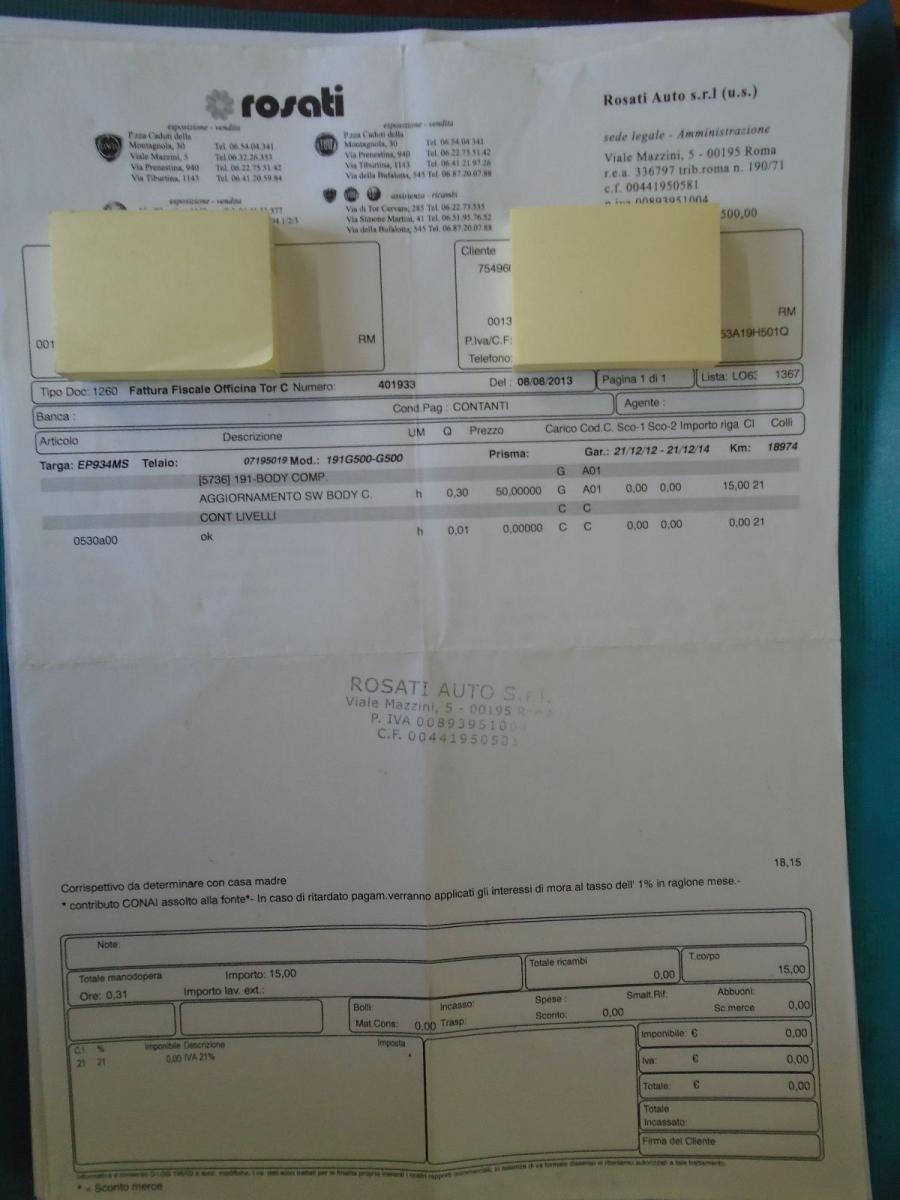 Giulietta 1.4 TB '2012 LAVORI E REVIS. CERTIFICATI