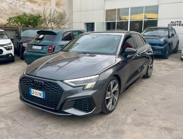 Audi A3 SPB TDI S tronic line Plus identity Black FULLL volante tagliato