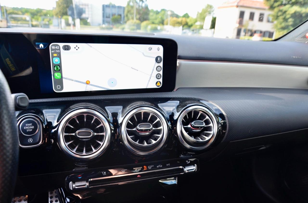 MERCEDES-BENZ A 180d AMG LINE PREMIUM PLUS 116cv AUTO, UFF ITALIANA, EURO 6D, SERVICE MERCEDES, FULL LED, RETROCAMERA, APPLE ANDROID, PERMUTE