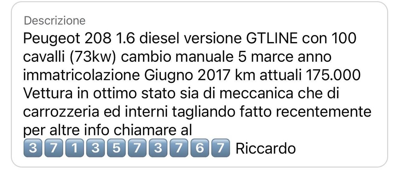 Peugeot 208 BlueHDi 100 5 porte GT Line