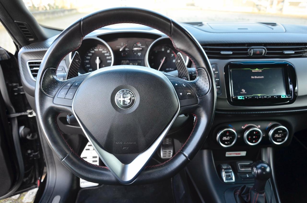 ALFA ROMEO GIULIETTA 1750 TURBO VELOCE S 240cv TCT, UNICOPROPRIETARIO, SERVICE CON FATTURE, EURO 6B, SCARICO, ASSETTO, FARI LED, PERMUTE