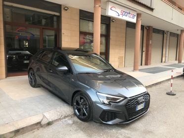 Audi A3 SPORTBACK 35 TDI STRONIC S LINE EDITION BLACK LINE TETTO NAVY PELLE LED