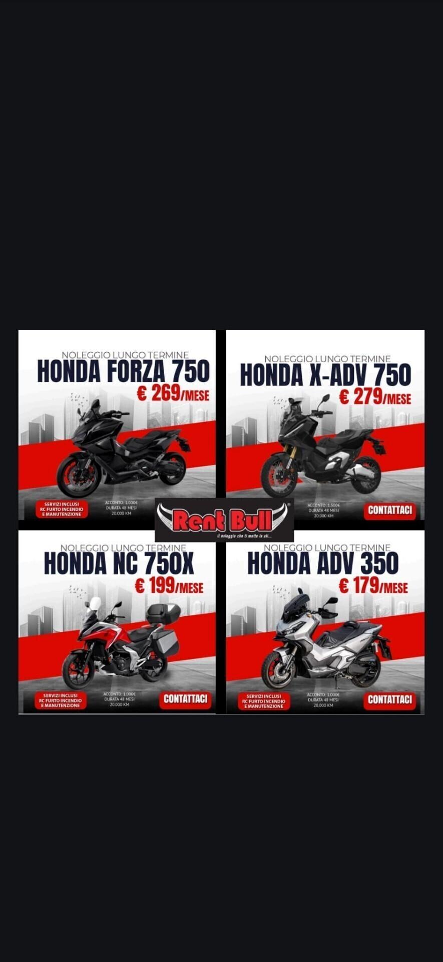 NOLEGGIO MOTO A LUNGO TERMINE DA € 179/MESE