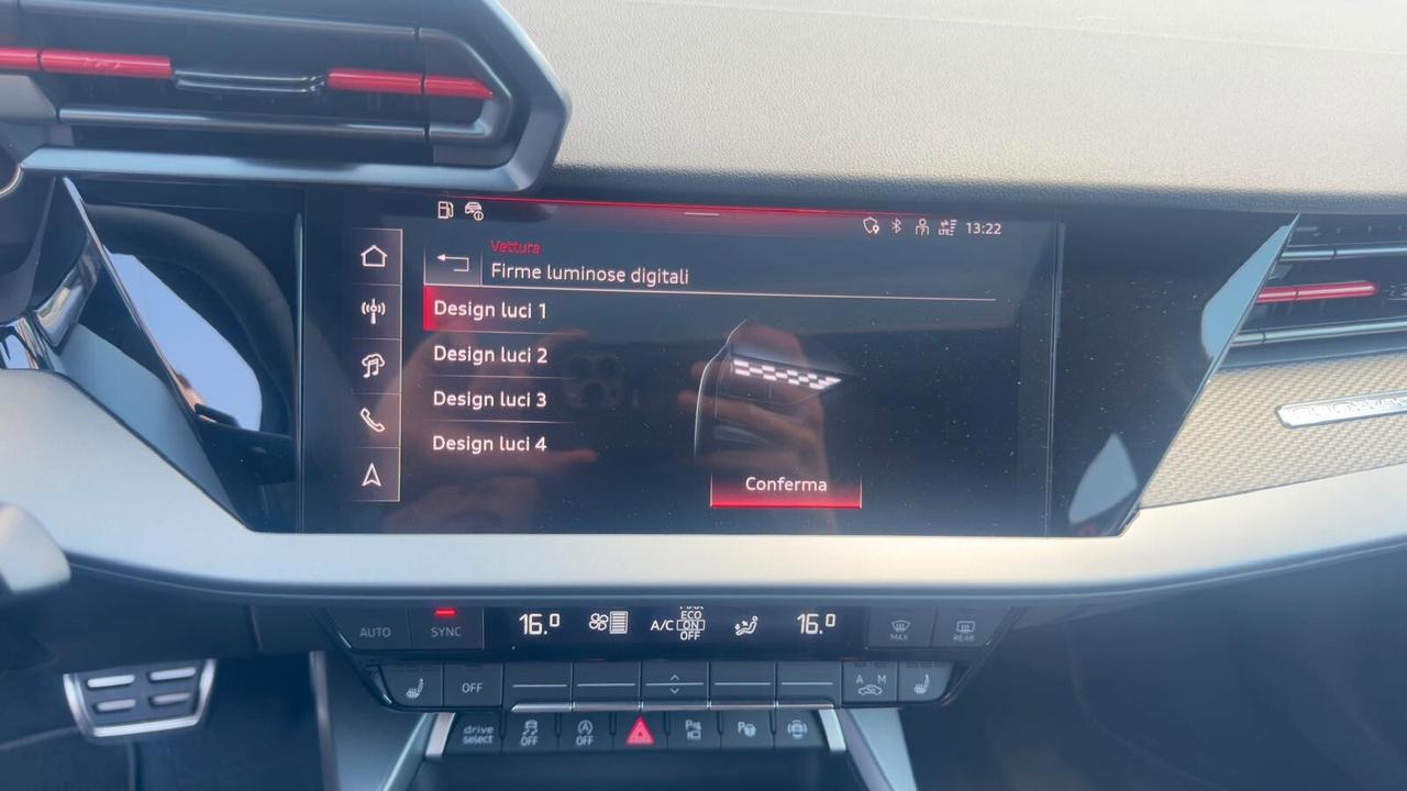 Audi RS 3 SPB TFSI quattro S tronic/PRONTA CONSEGNA/TETTO/SEDILI A GUSCIO/PROMO/