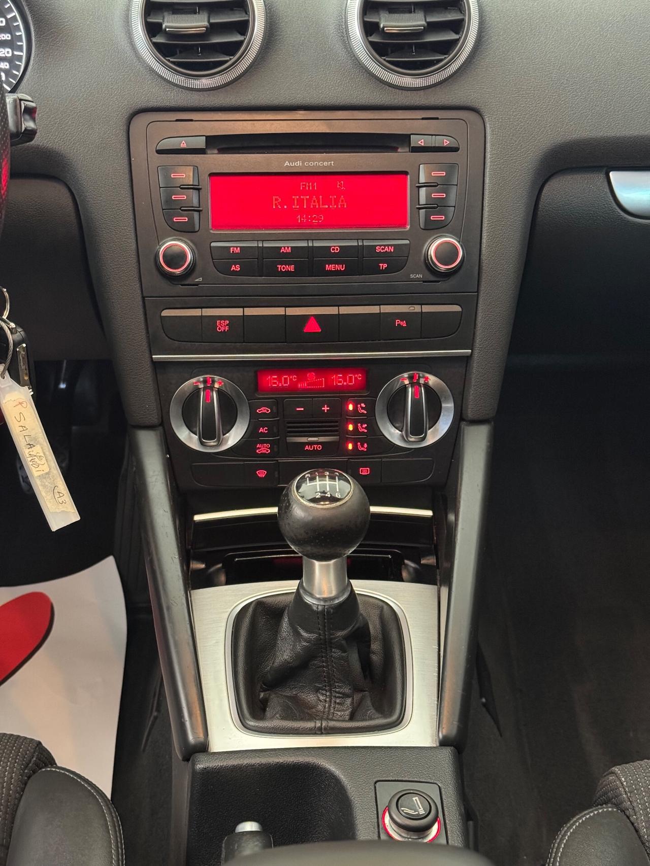 Audi A3 SPB 2.0 TDI S-LINE TETTO APRIBILE