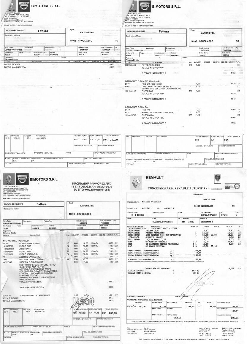 Dacia Dokker GPL Casa Madre Unico Prop.