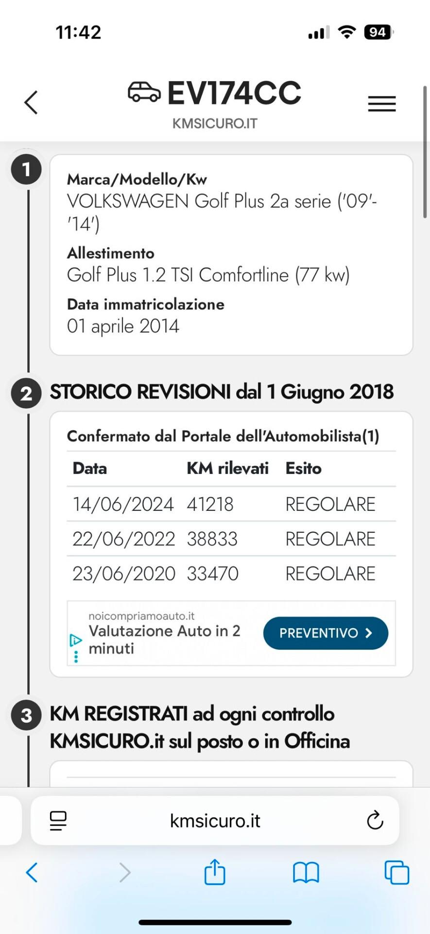 Volkswagen Golf Plus 1.2 TSI 105 CV 5p. UNICO PROPRIETARIO!! GARANZIA 12 MESI!!PREZZO REALE!!