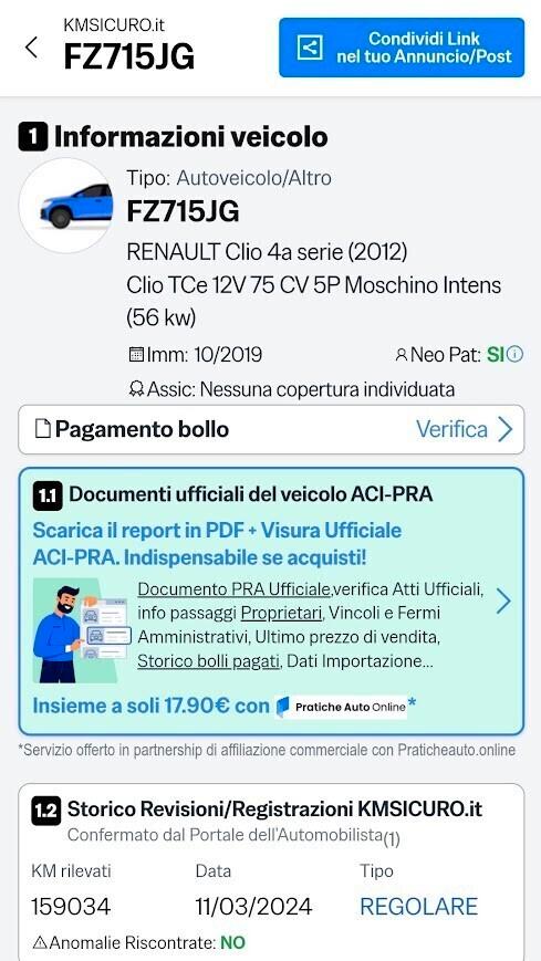 Renault Clio TCe 12V 75 CV 5 porte Moschino Life