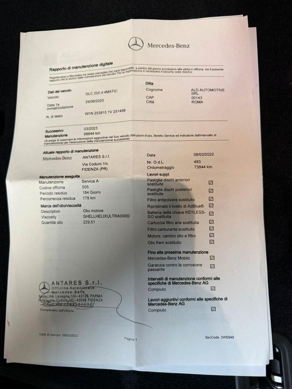 Mercedes-benz GLC 220 d 4Matic Sport