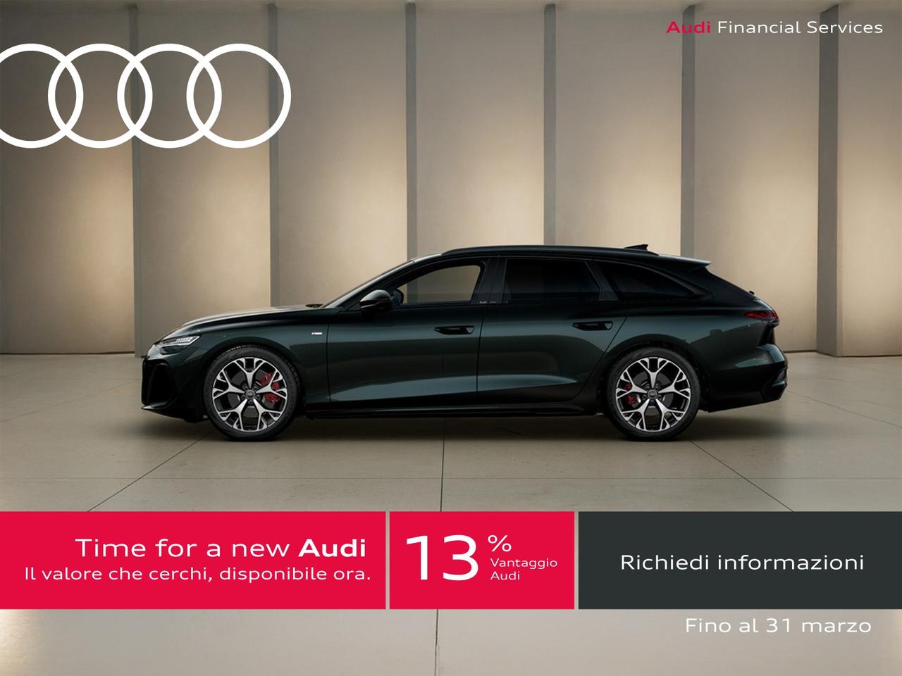 Audi A6 avant 2.0 tdi mhev + s line edition quattro 204cv s-tronic