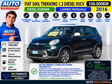 Fiat 500 L 500L 1.3 MJT TREKKING 95CV EURO6B NAVI/TOUCH/TETTO/RATE/PERMUTE