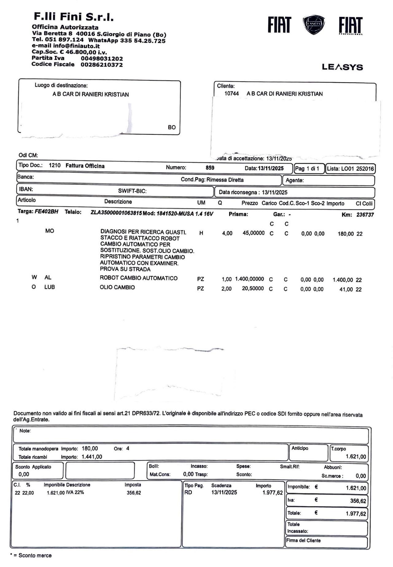 Lancia MUSA 1.4 GPL 95CV - ROBOT NUOVO GARANZIA FIAT