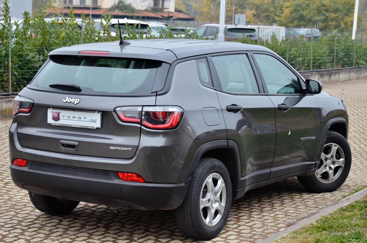 JEEP COMPASS 1.3 TURBO T4 2WD 131cv, EURO 6D, BLUETOOTH, A/C, PERMUTE