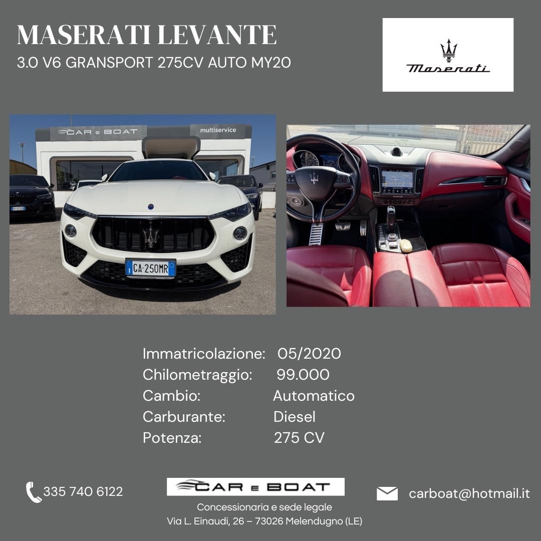 Maserati Levante V6 Diesel 275 CV AWD Gransport