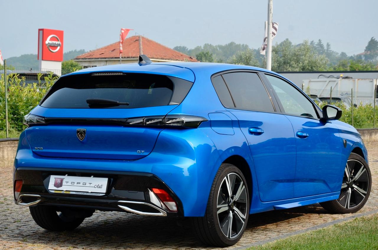 PEUGEOT 308 1.5 BLUEHDI GT 131cv EAT8, PREZZO REALE, UNCOPROP, SERVICE UFF PEUGEOT, EURO 6D, FARI LED, NAVI, 18", PERMUTE
