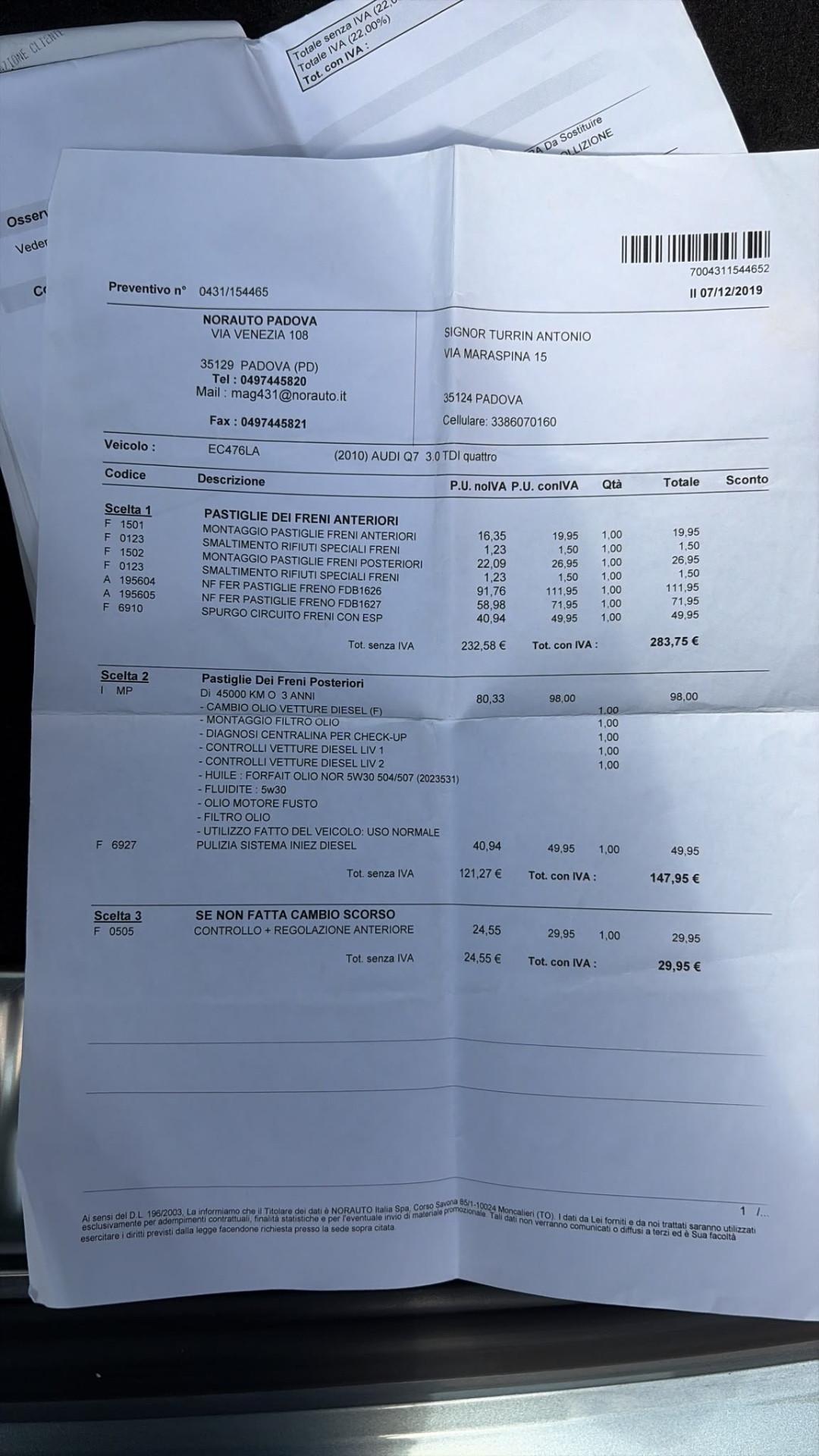 Audi Q7 3.0 V6 TDI 240 CV 69.000km QUATTRO