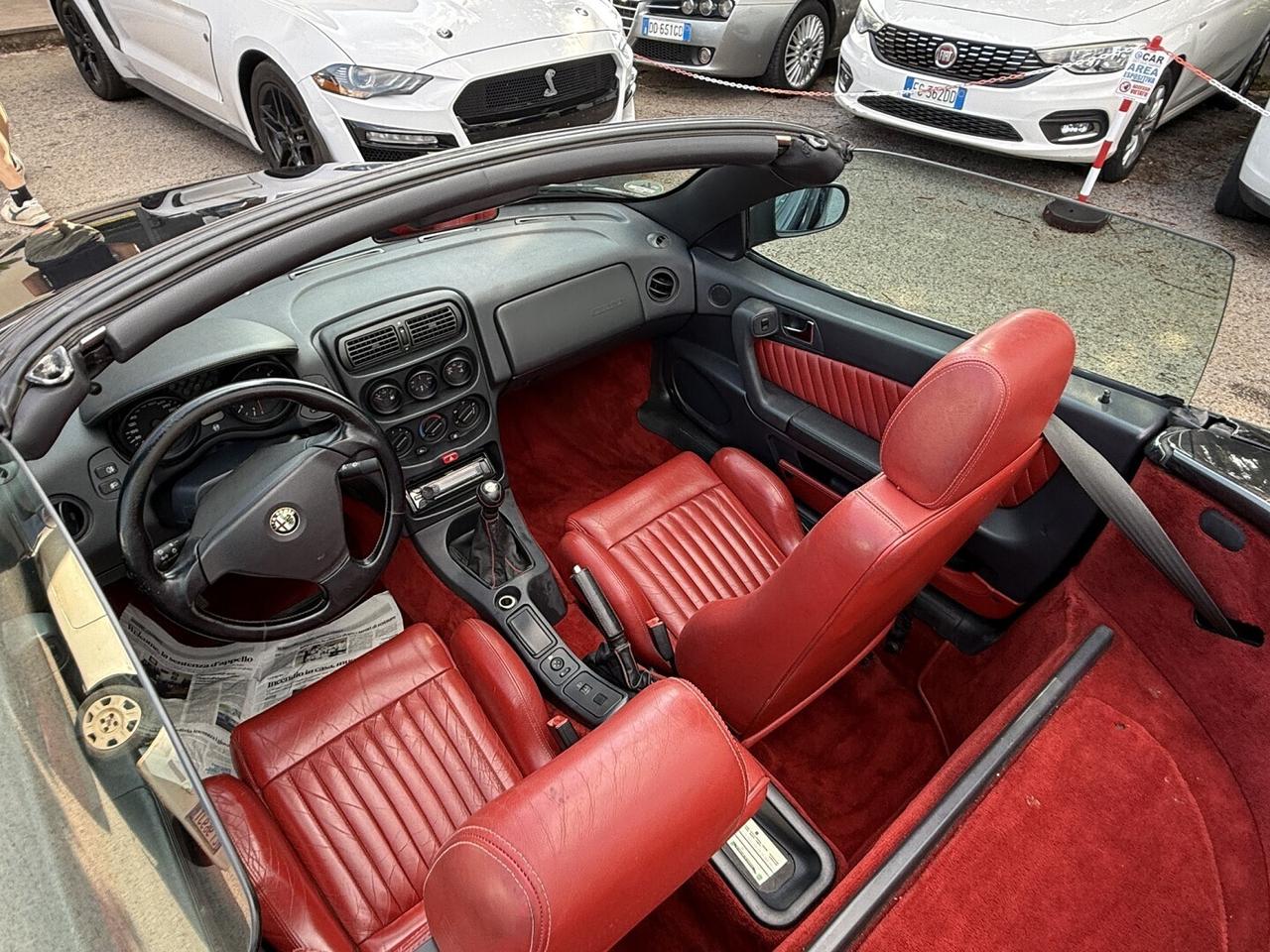 ALFAROMEO GTV SPIDER 2.0 INTERNI IN PELLE ROSSA