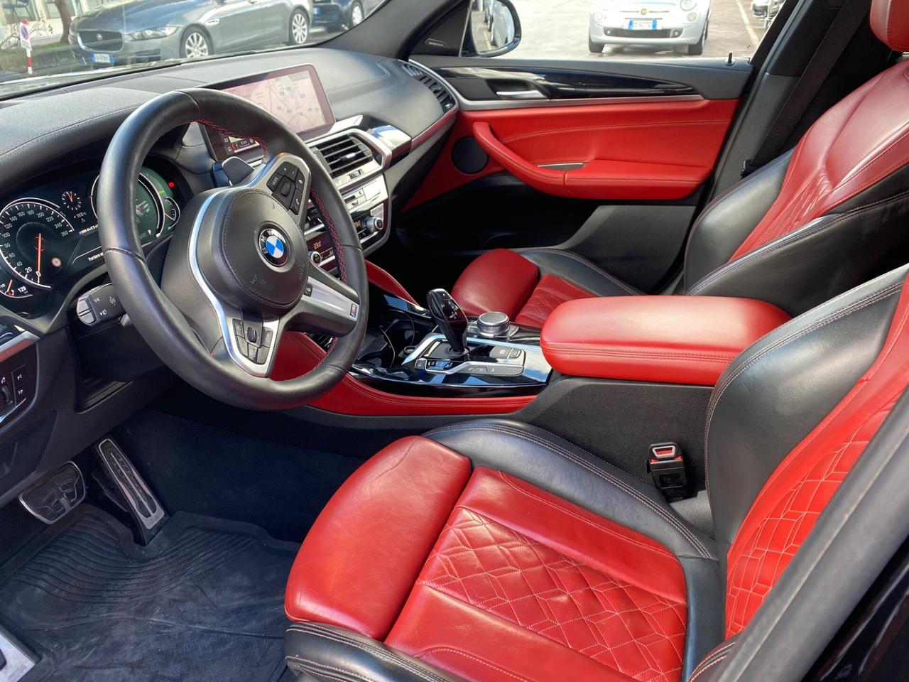 Bmw X4 M40 x drive TETTO INTERNI ROSSI
