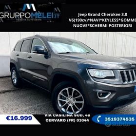Jeep Grand Cherokee 3.0 V6(190cv)*NAVI*KEYLESS*GOMME NUOVE*SCHERMI POSTERIORI