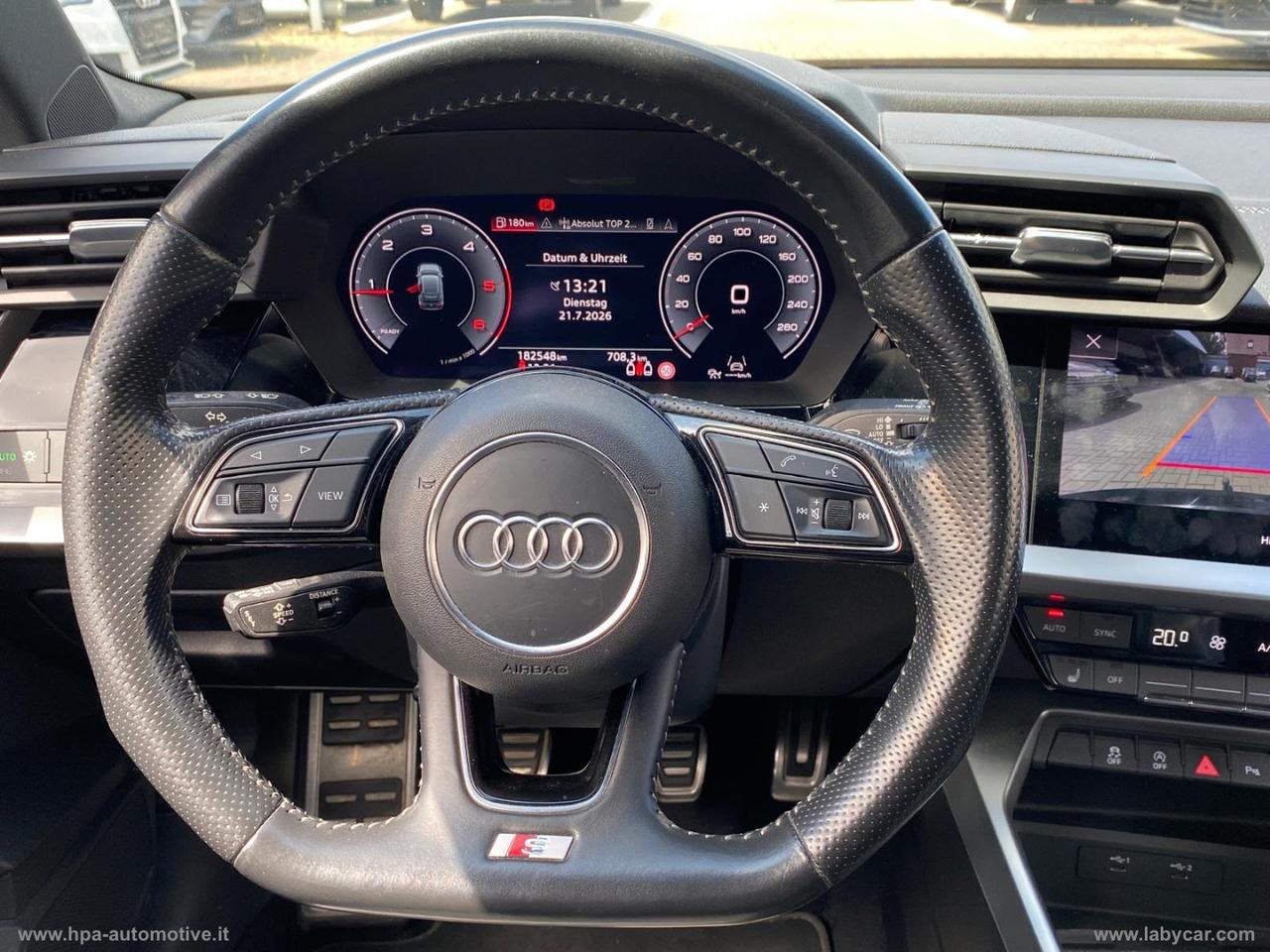 AUDI A3 SPORTBACK 2.0TDI S-line Full led Pelle Navi Retrocamera