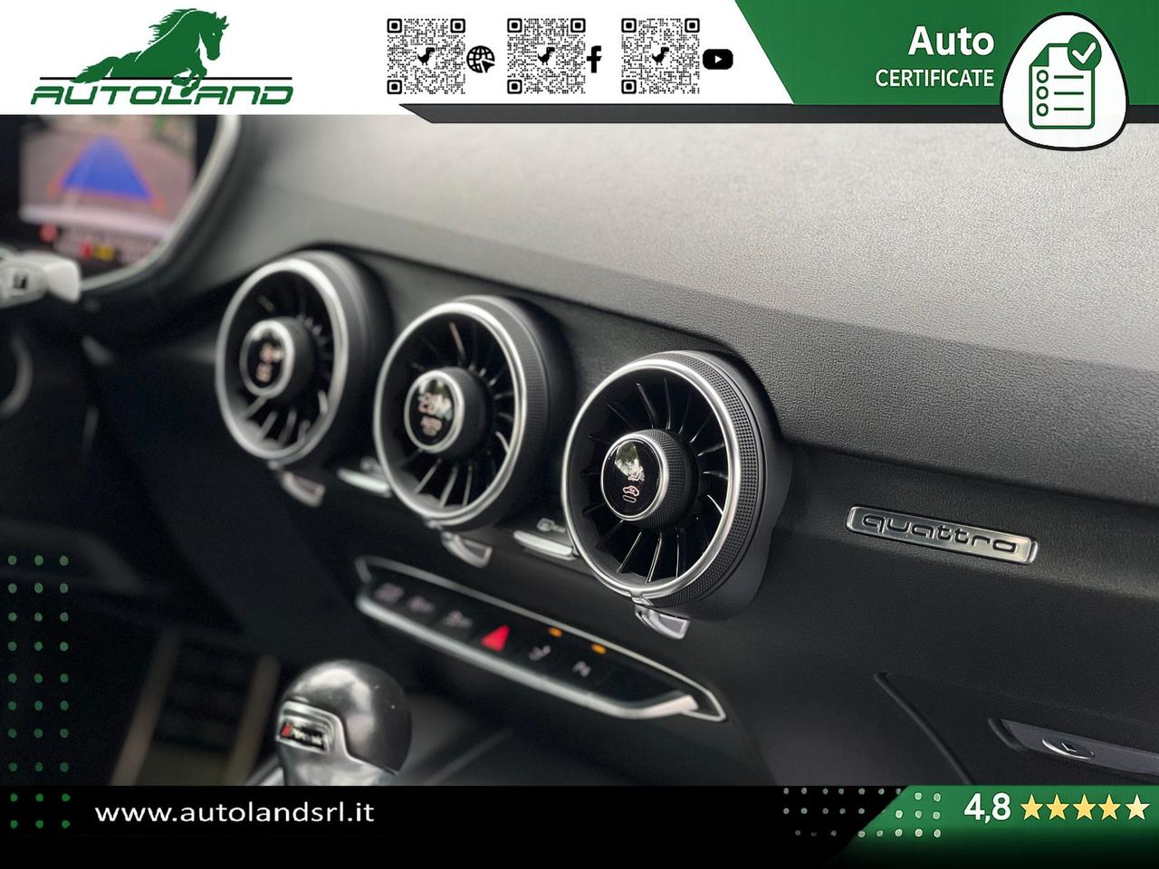 Audi TT Coupe 2.0 tfsi S line QUATTRO REVO Stage 3 - B&O - Matrix - MMI Plus - Retrocamera