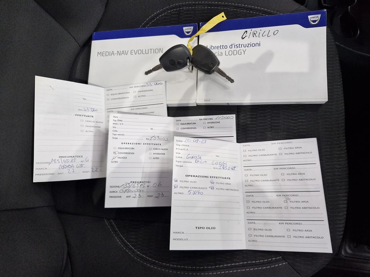 DACIA LODGY 1.5 DCi 110CV START&STOP 7 POSTI 2016