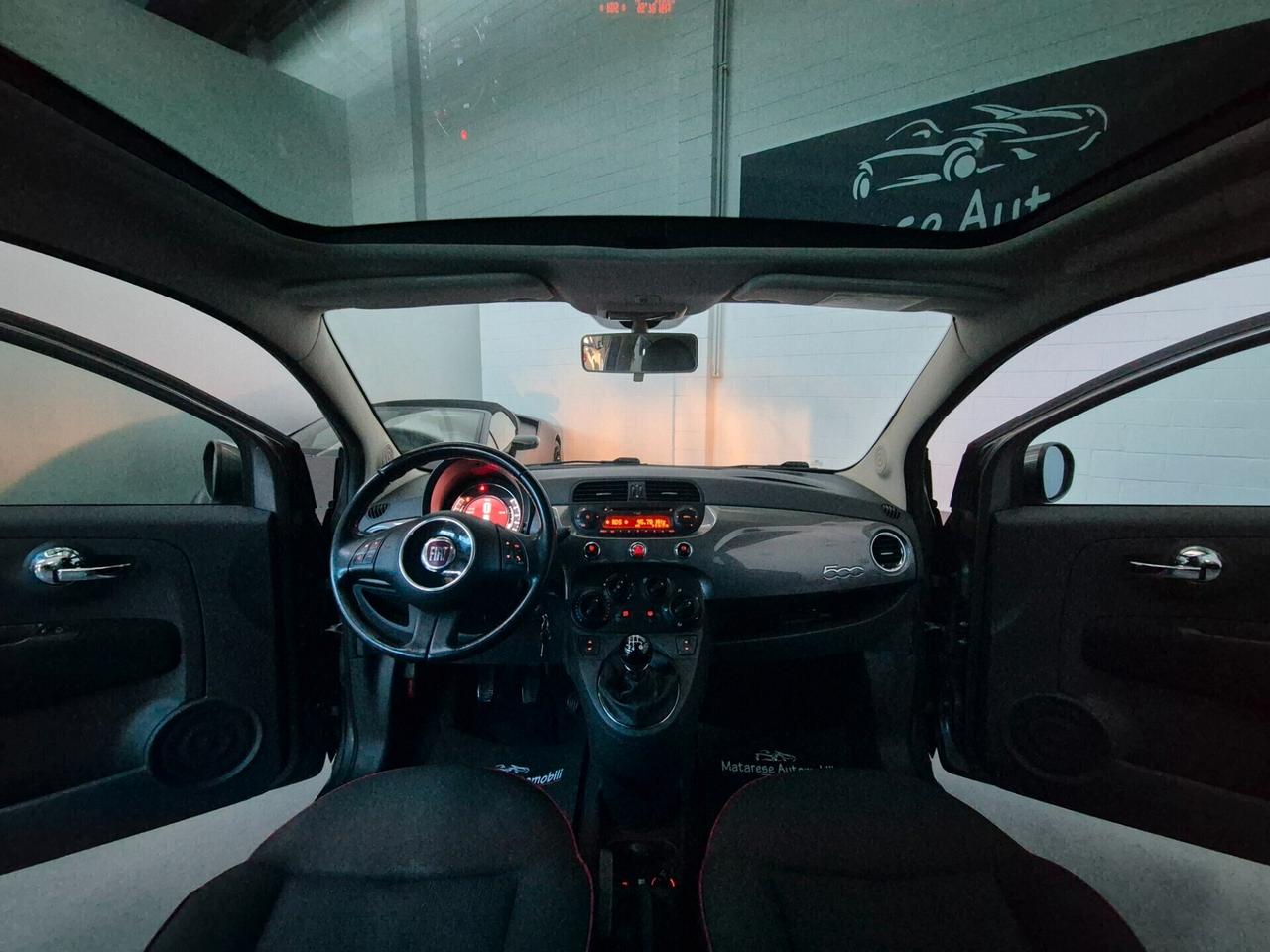 Fiat 500 1.2cc 69cv Tetto panoramico sensori di parcheggio