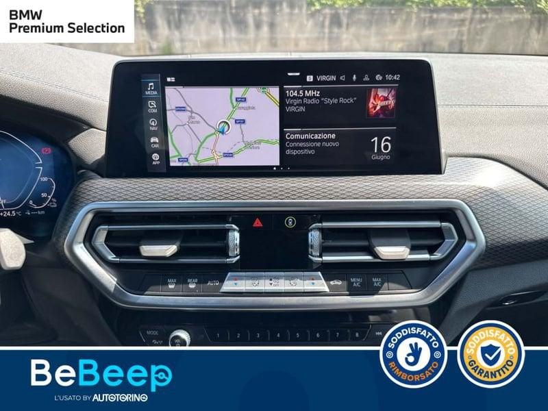 BMW X3 XDRIVE30E MSPORT AUTO