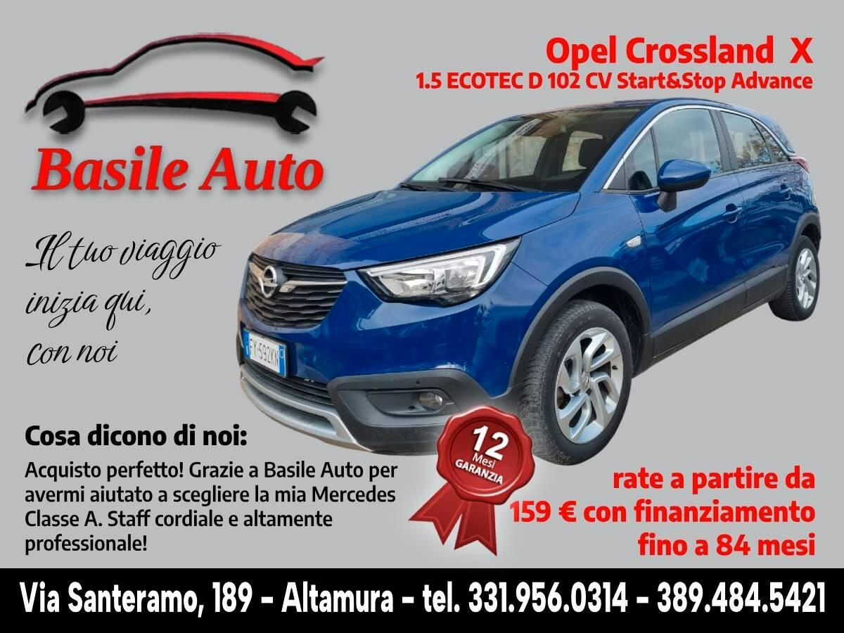 Opel Crossland Crossland X 1.5 ECOTEC D 102 CV Start&Stop Advance