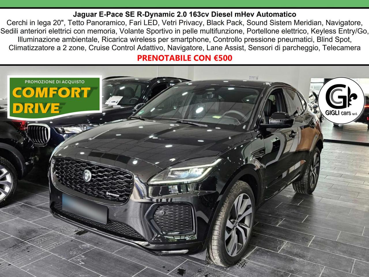 Jaguar E-Pace R-Dynamic Tetto Navi C20 Cmaera Meridian RDynamic