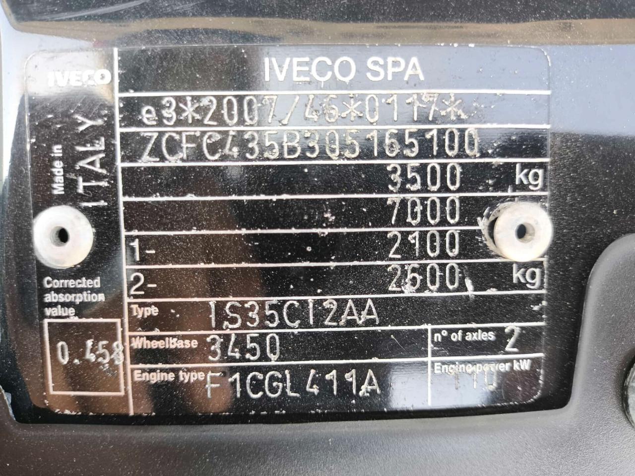 IVECO DAILY 3000 CC. 150 CV. CON GRU E RIBALTABILE NUOVO RIF:3325