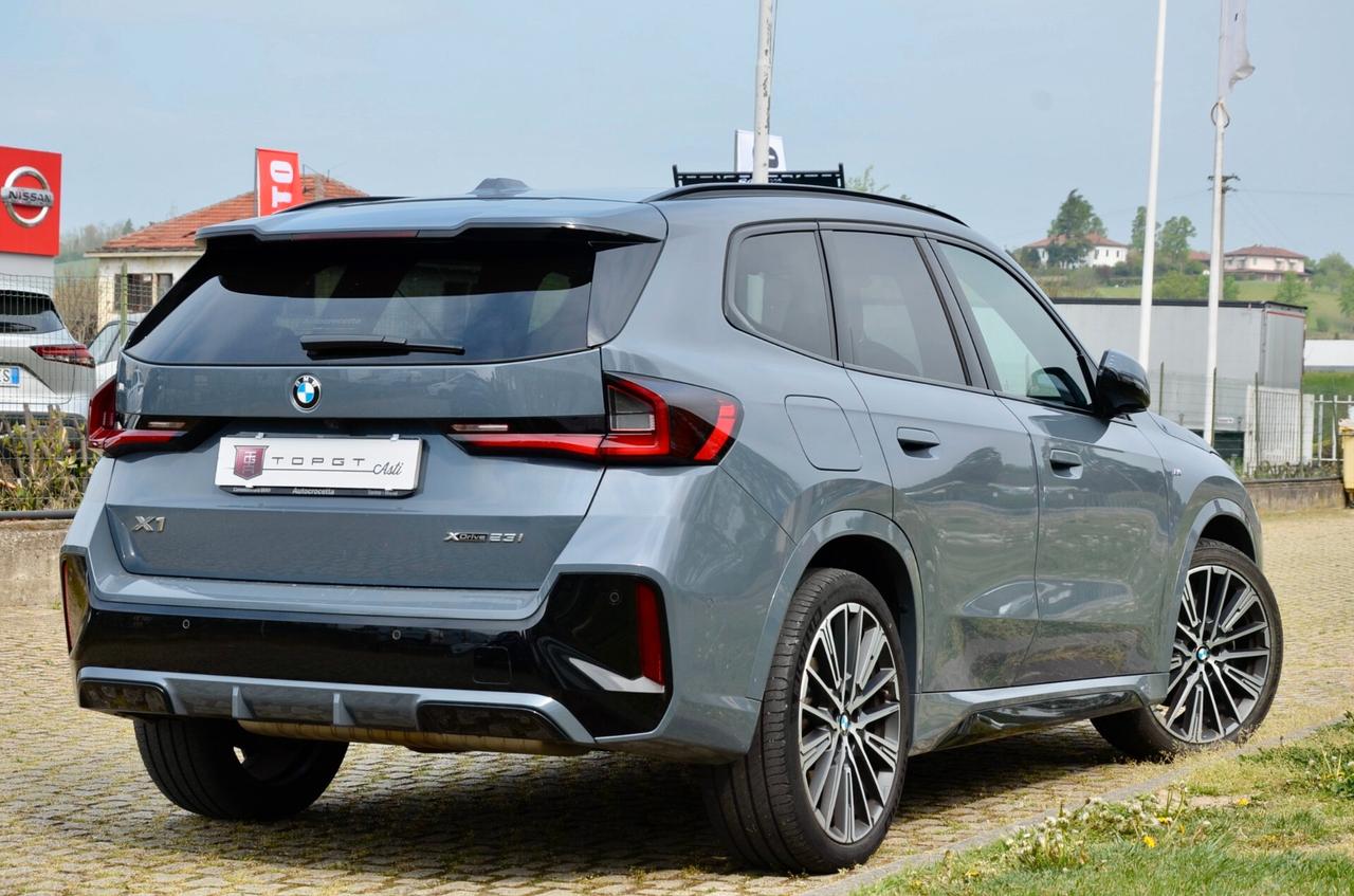 BMW X1 XDRIVE23i MHEV 48V MSPORT 204 cv AUTO, GAR. BMW 11/26, UNICOPROPRIETARIO, SERVICE PACK, UFF ITALIANA, TETTO, FULL LED, 20", PERMUTE