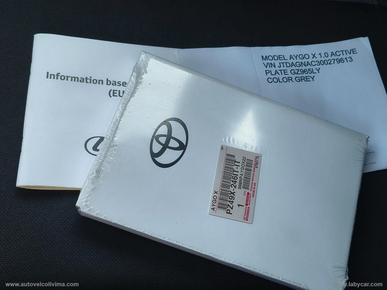 TOYOTA Aygo X 1.0 VVT-i 72 CV 5p. Active